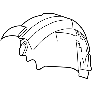 Cadillac Fender Splash Shield - 20851000