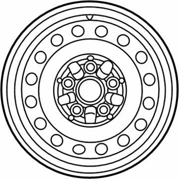 Pontiac Vibe Spare Wheel - 88974912