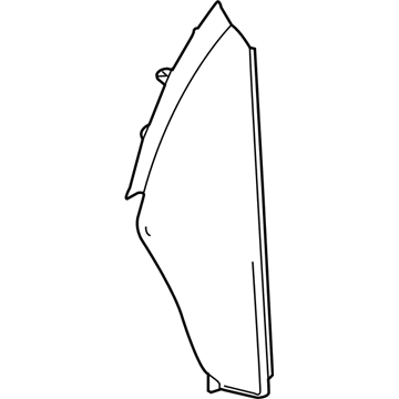 GM 84468843 Side Cover, Black, Passenger Side