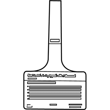 Cadillac 21996989 Air Bag Label