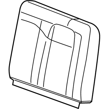 GM 19328641 Seat Back Cover, Driver Side