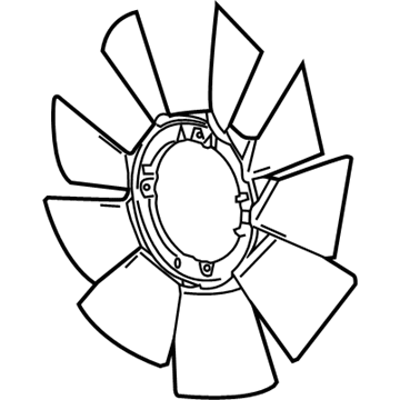 Chevy Silverado 2500 HD Fan Blade - 25838898