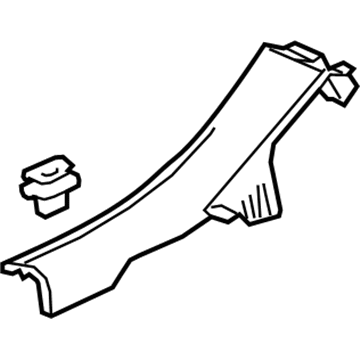 GM 39216593 Rear Sill Plate, Passenger Side GM 39216593 Rear Sill Plate, Passenger Side