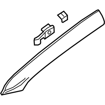 GM 39216587 Windshield Pillar Trim, Gray, Passenger Side