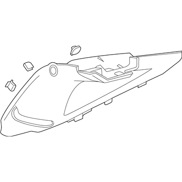 GM 23432690 Upper Quarter Trim, Rear Driver Side GM 23432690 Upper Quarter Trim, Rear Driver Side