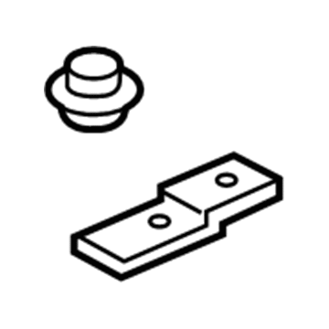 GM 13337826 Lower Bracket, Silver