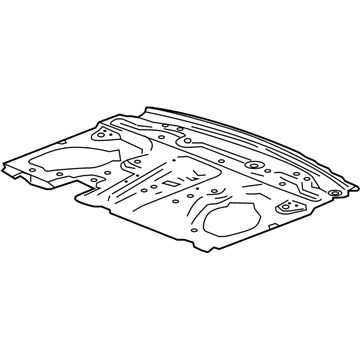 GM 26686074 Package Tray Panel, Rear GM 26686074 Package Tray Panel, Rear