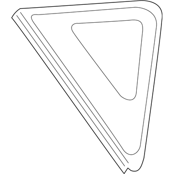 Pontiac 19183981 Quarter Glass