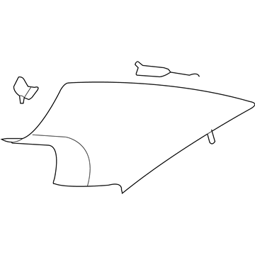 Chevy 25977500 Upper Quarter Trim