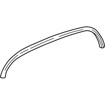 GM 15546443 Wheel Opening Molding, Front Driver Side GM 15546443 Wheel Opening Molding, Front Driver Side