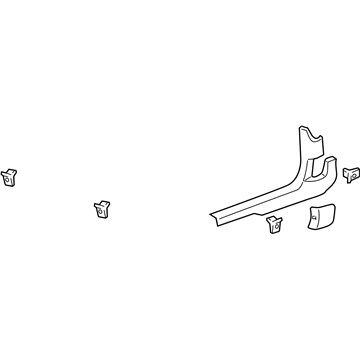 GM 25854211 Carpet Retainer, Front Driver Side GM 25854211 Carpet Retainer, Front Driver Side