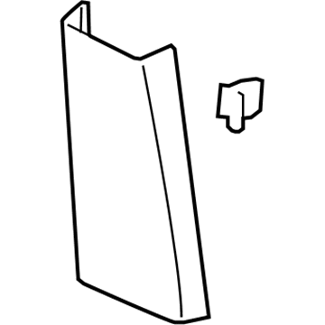 GM 23312061 Lower Center Pillar Trim, Inner Driver Side