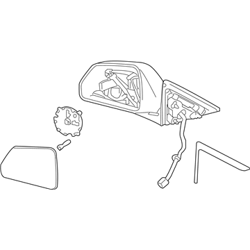 Cadillac 25828075 Mirror Assembly