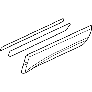 Chevy Express 2500 Door Moldings - 15072417