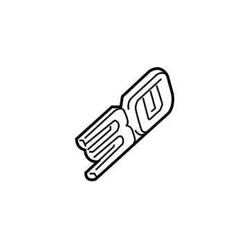 GM 22990742 Nameplate, Rear Driver Side