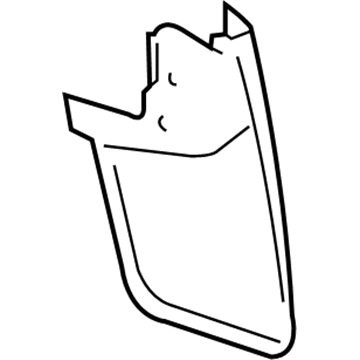 GM 25821139 Mud Guard, Rear Driver Side