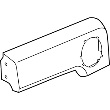 GM 15849004 Flare, Black, Rear Outer Passenger Side