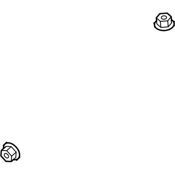 Chevy 11609283 Rear Lower Control Arm Nut