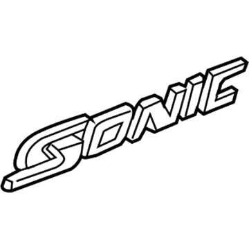 GM 42441805 Nameplate, Rear GM 42441805 Nameplate, Rear