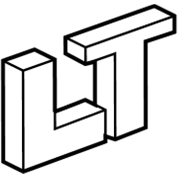 GM 42441806 Nameplate, Rear GM 42441806 Nameplate, Rear