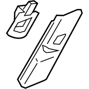 GM 22982635 Adjust Cover, Black, Driver Side GM 22982635 Adjust Cover, Black, Driver Side