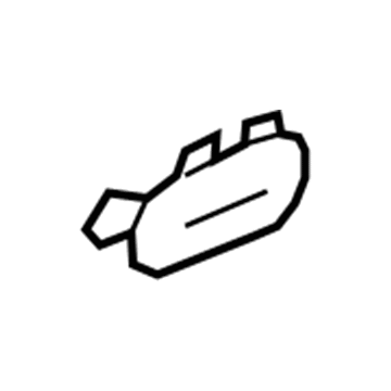 GM 22918585 Upper Center Pillar Trim Cap, Titanium, Driver Side GM 22918585 Upper Center Pillar Trim Cap, Titanium, Driver Side