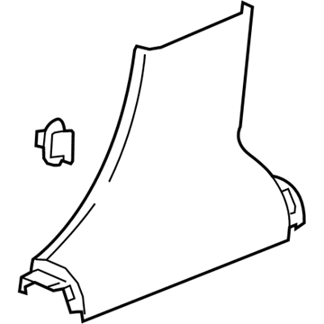 GM 22884304 Lower Center Pillar Trim, Driver Side