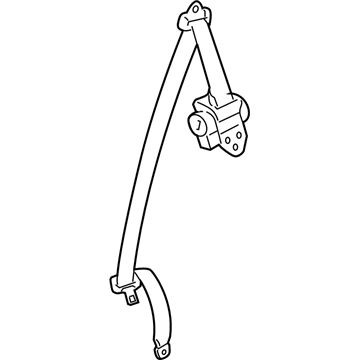 2010 Pontiac Vibe Seat Belt - 19204153