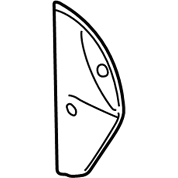 GM 22706332 Side Panel, Black, Driver Side