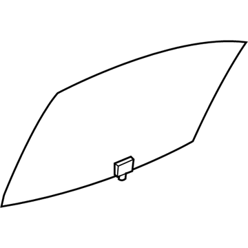GM 22689007 Door Glass, Rear Driver Side