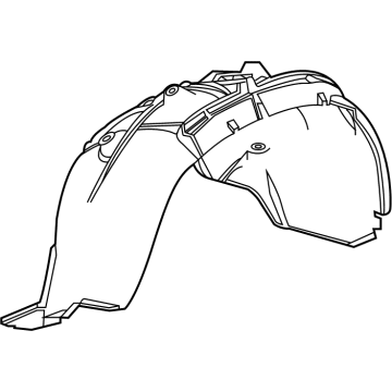 Chevy Suburban Fender Splash Shield - 84856830