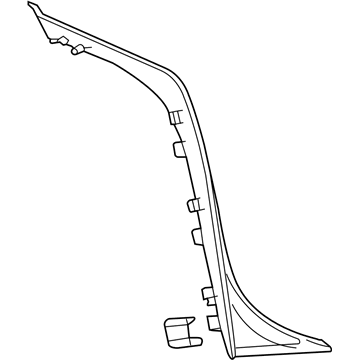 GM 23305566 Finish Molding, Rear Passenger Side GM 23305566 Finish Molding, Rear Passenger Side