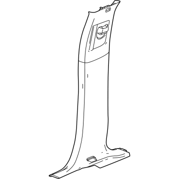 GM 85595041 Center Pillar Trim, Jet Black, Passenger Side GM 85595041 Center Pillar Trim, Jet Black, Passenger Side