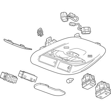 Buick 42724105 Overhead Console