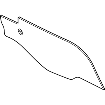 GM 84120121 Side Trim Panel, Black, Front Driver Side