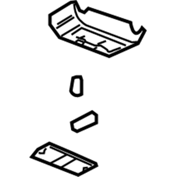 GM 10385817 Dome Lamp, Gray GM 10385817 Dome Lamp, Gray