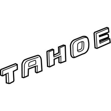 2016 Chevy Tahoe Emblem - 15825693