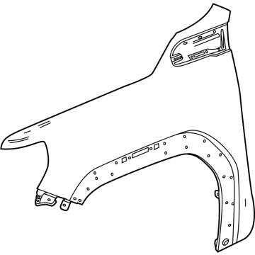 GM 84581168 Fender, Front Driver Side