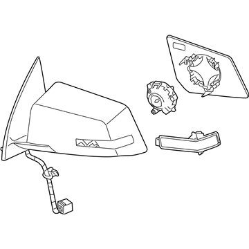 Saturn Side View Mirrors - 25894449