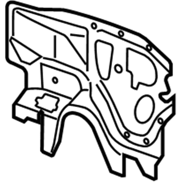 GM 15873448 Sound Absorber, Front GM 15873448 Sound Absorber, Front