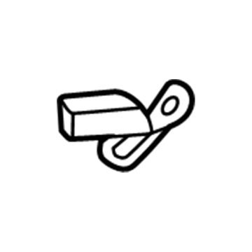 GM 22753551 Recline Handle, Black, Front