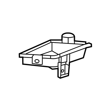 GM 42843282 Cup, Jet Black, Front Driver Side GM 42843282 Cup, Jet Black, Front Driver Side