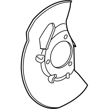 Cadillac CTS Brake Dust Shields - 25949513