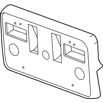 GMC 84877919 License Bracket