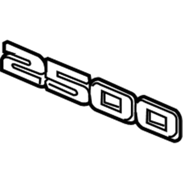 GMC Sierra 2500 HD Emblem - 15117741