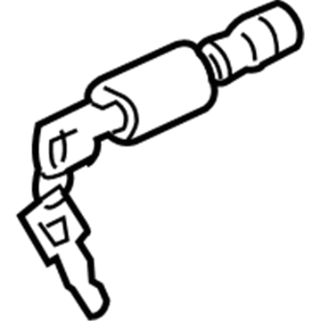 GM 96062700 Lock Assembly 96062700 GM Lock Assembly Illustration 1 of 1