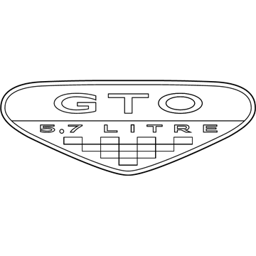 Pontiac GTO Emblem - 92155831