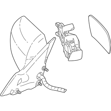 Cadillac CTS Side View Mirrors - 25765009