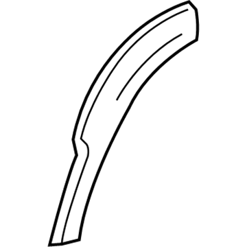 GM 15209138 Flare, Black Grained, Driver Side GM 15209138 Flare, Black Grained, Driver Side