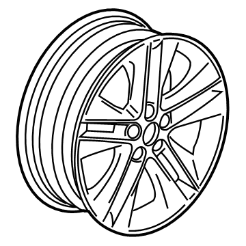 Chevy 42693409 Wheel, Alloy